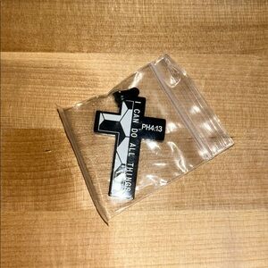 NEW Cross Soccer Bible verse pendant